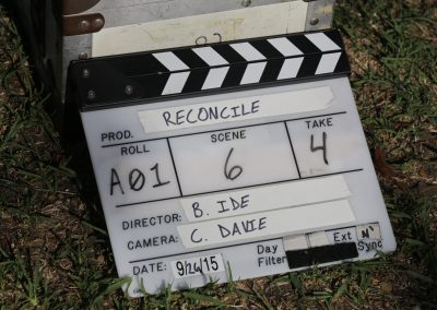 photo of timecode slate for filming